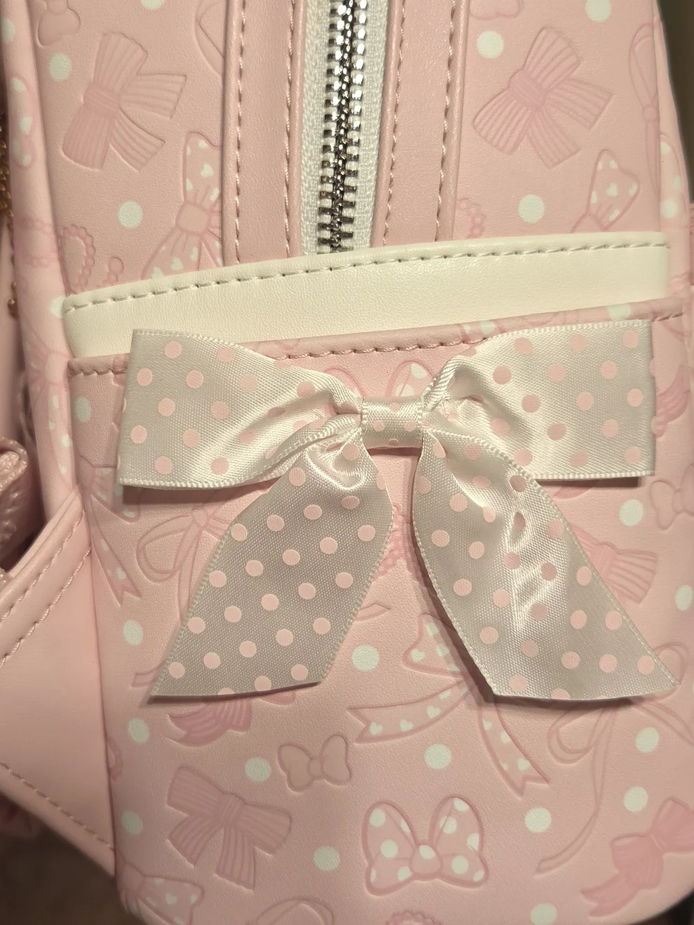 Loungefly Disney Minnie Mouse Debossed Bows Mini Backpack
